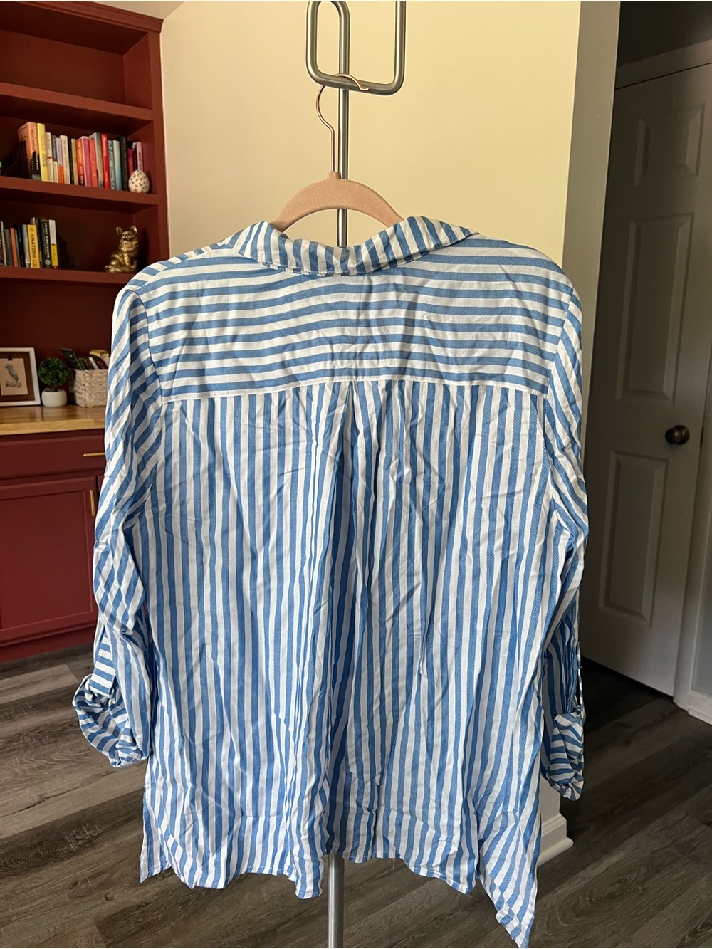 Ruby Rd. Striped Button-Front Shirt - Picture 3 of 4